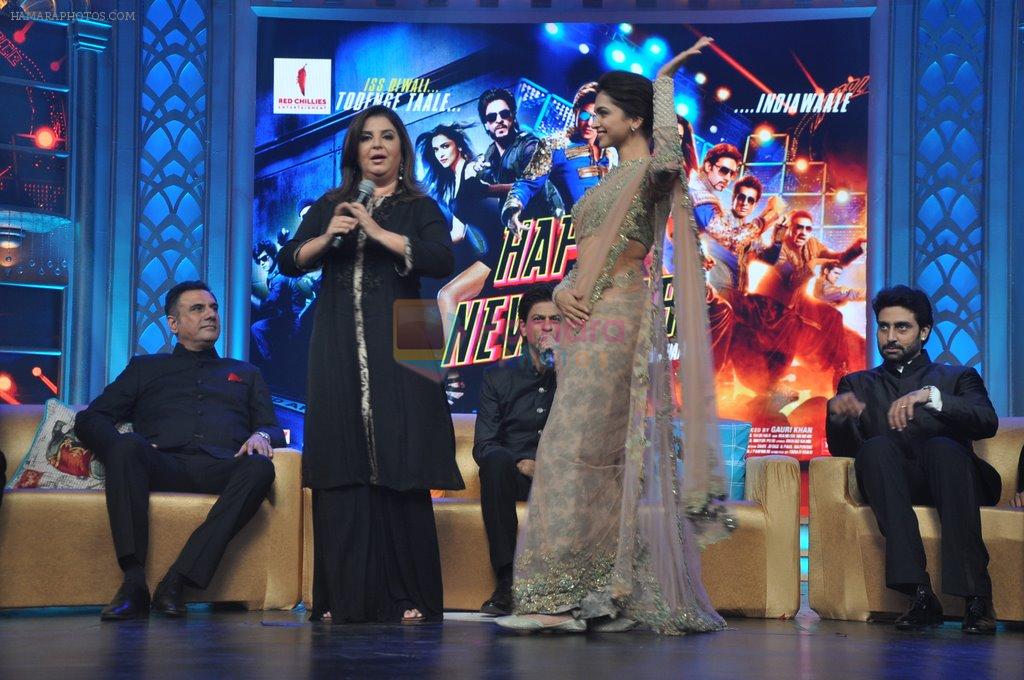 Deepika Padukone, Farah Khan at the Audio release of Happy New Year on 15th Sept 2014