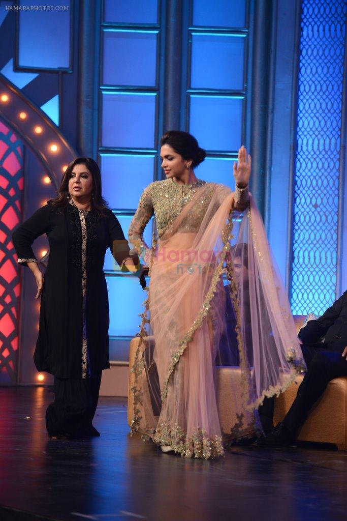 Deepika Padukone, Farah Khan at the Audio release of Happy New Year on 15th Sept 2014
