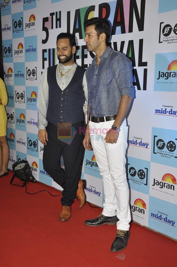 Andy, Rajneesh Duggal at Jagran Film fest in Taj Lands End on 14th Sept 2014