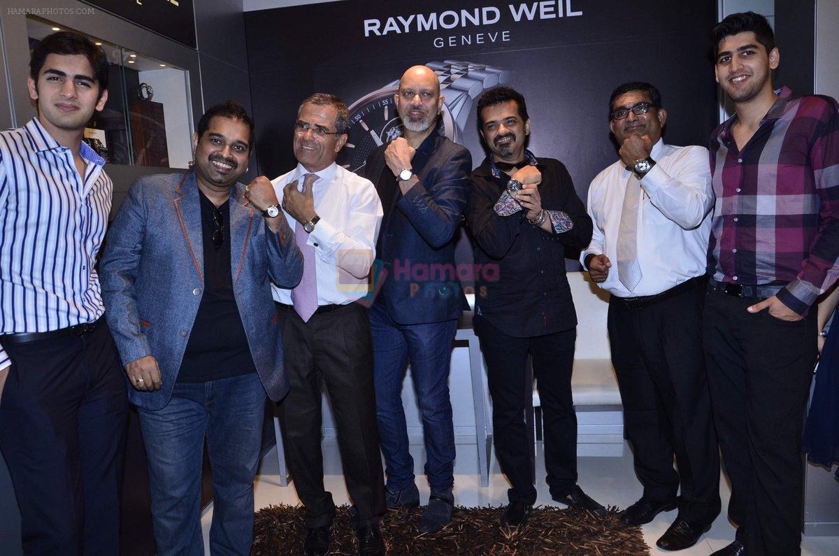 Shankar Mahadevan, Ehsaan Noorani and Loy Mendonsa at Raymond Weil Store launch in Mumbai on 16th Sept 2014