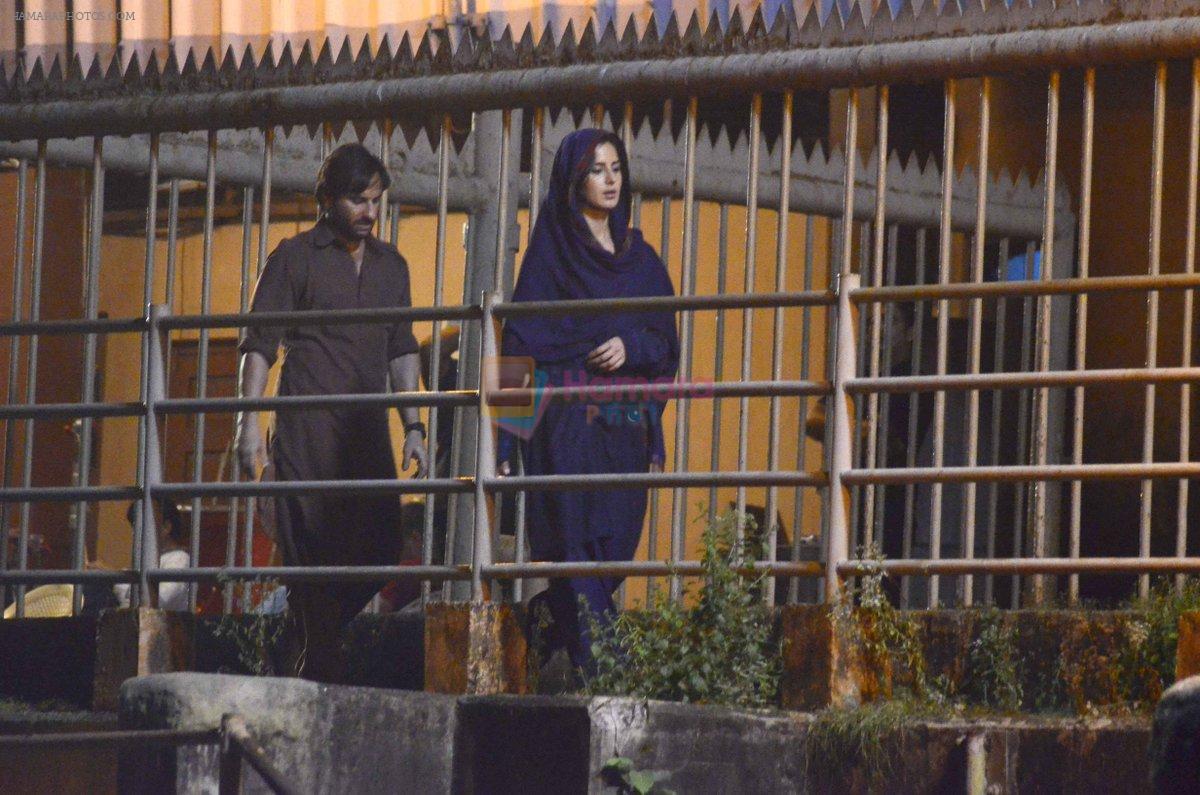 Katrina Kaif & Saif Ali Khan snapped on the sets of Phantom in Mumbai on 16th Sept 2014