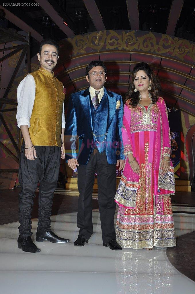 Annu Kapoor, Sugandha Mishra, Mantra at Sab tv launches family antakshari in Filmistan, Mumbai on 17th Sept 2014