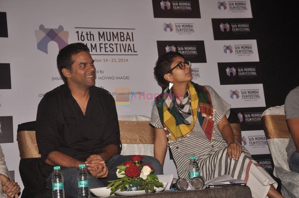 Kiran Rao, Vikramaditya Motwane at Mumbai Film festival meet in Juhu, Mumbai on 17th Sept 2014