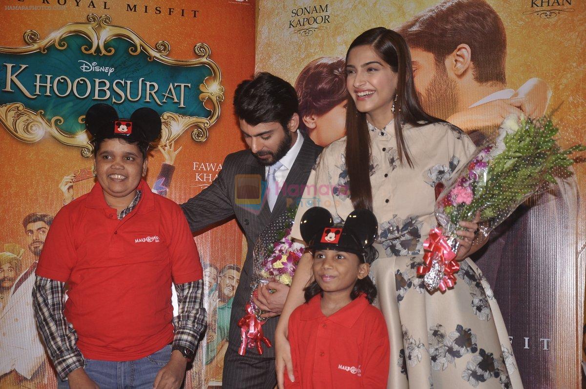 Sonam Kapoor & Fawad Khan at Khoobsurat special screening for Kids in Mumbai on 19th Sept 2014