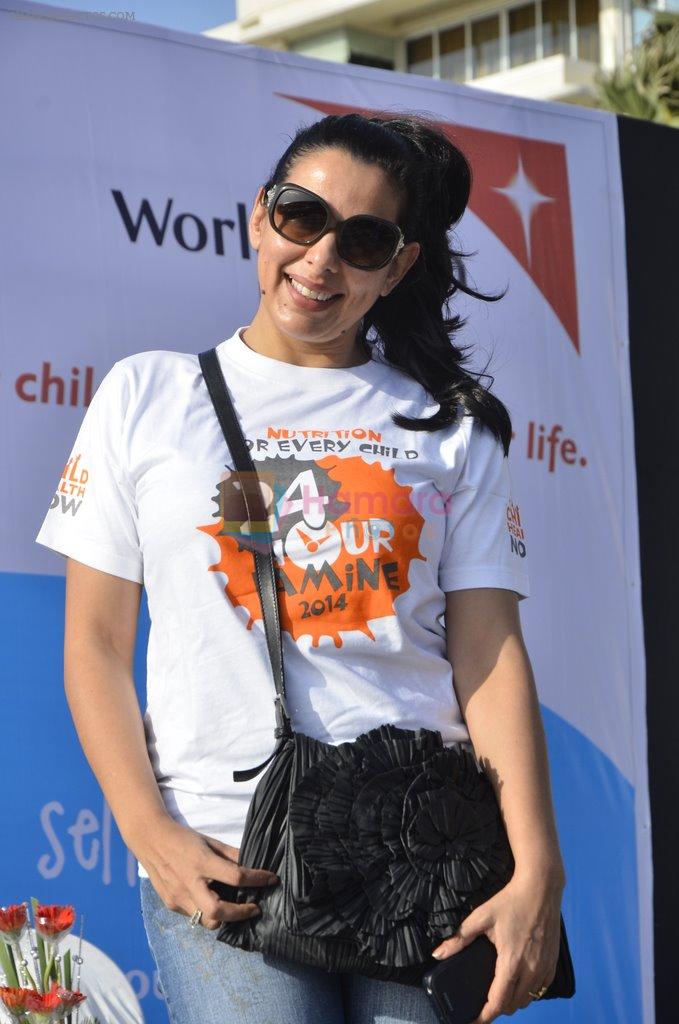 Pooja Bedi at World Vision walkathion for nutrition in Carter Road, Mumbai on 20th Sept 2014