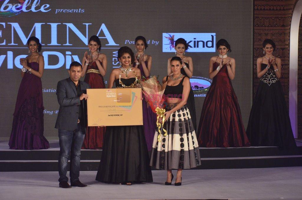 Neha Dhupia at Femina Style Diva finals in ITC Maratha on 21st Sept 2014