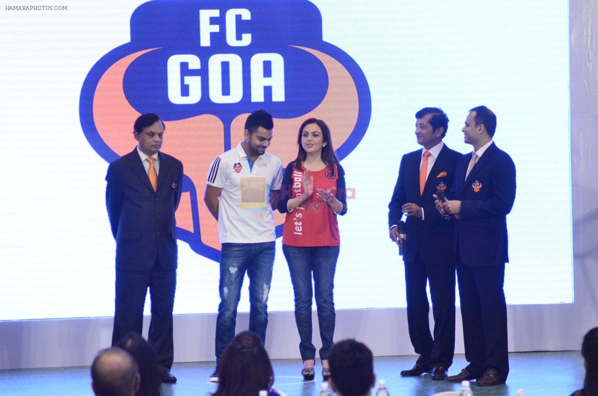 Nita Ambani, Virat Kohli unveil Goa FC look for ISL on 23rd Sept 2014