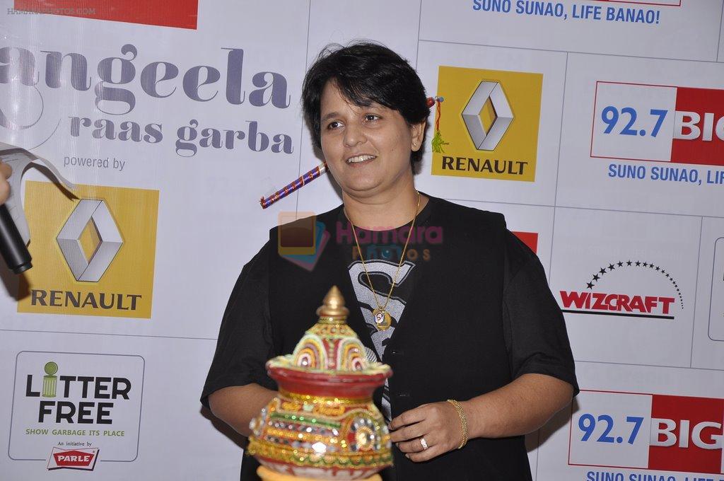 Falguni Pathak at big fm to talk about the dandia season in Mumbai on 23rd Sept 2014