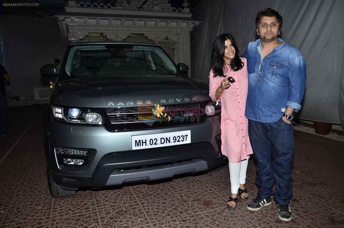 Ekta Kapoor gifts Mohit Suri a swanky Range Rover in Mumbai on 23rd Sept 2014
