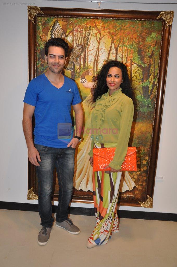 Shifanjali Shekhar at art show When Fairies Meet Ganesha in Jehangir Art Gallery on 24th Sept 2014