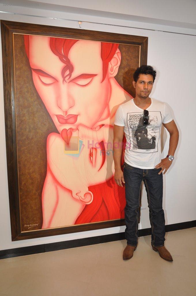 Randeep Hooda at art show When Fairies Meet Ganesha in Jehangir Art Gallery on 24th Sept 2014