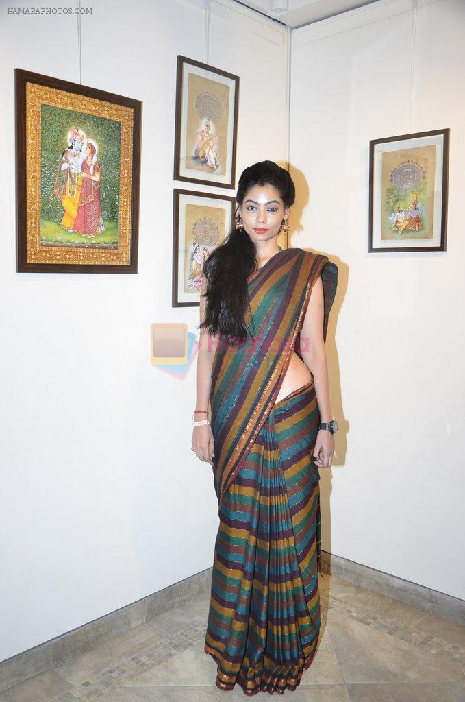 inaugurates Suvigya Sharma's art exhibition in Cymroza Art Gallery on 25th Sept 2014
