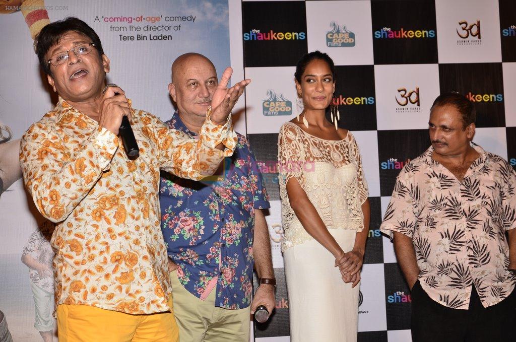 Lisa Haydon, Annu Kapoor, Piyush Mishra, Anupam Kher at The Shaukeen trailor launch in PVR, Mumbai on 27th Sept 2014