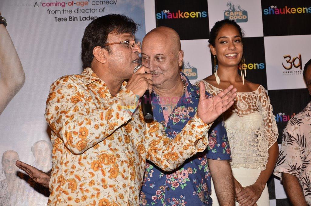Lisa Haydon, Annu Kapoor, Anupam Kher at The Shaukeen trailor launch in PVR, Mumbai on 27th Sept 2014