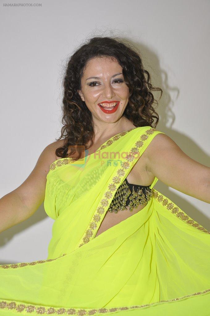 Italian soprano singer Gioconda who shot a single with Mika in an Indian shoot in Mumbai on 27th Sept 2014