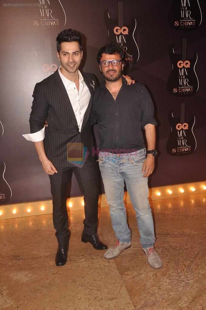Varun Dhawan, Vikas Bahl at GQ Men of the Year Awards 2014 in Mumbai on 28th Sept 2014