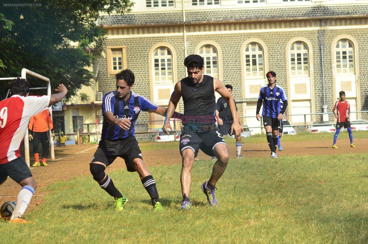 snapped playing football in Mumbai on 28th Sept 2014