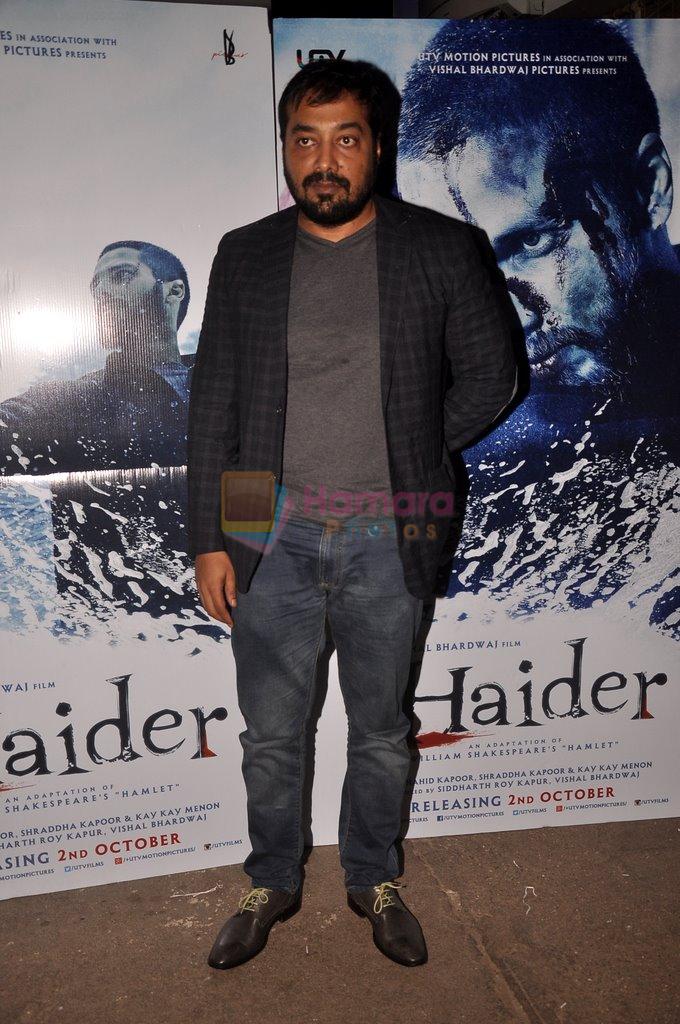 Anurag Kashyap at Haider screening in Sunny Super Sound on 29th Sept 2014