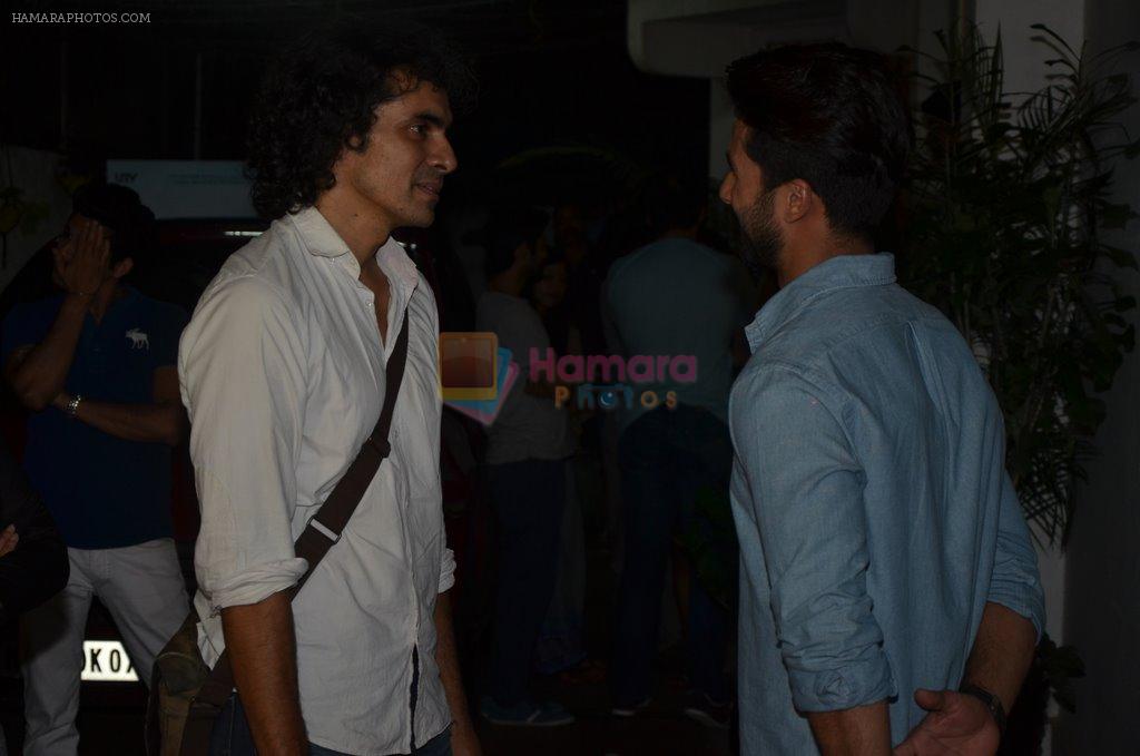 Imtiaz Ali, Shahid Kapur at Haider screening in Sunny Super Sound on 30th Sept 2014