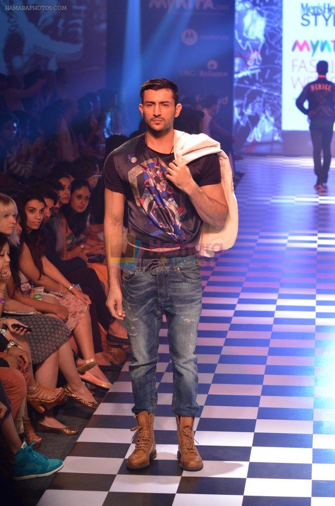 Model walks for Men's Health show at Myntra fashion week day 2 on 4th Oct 2014