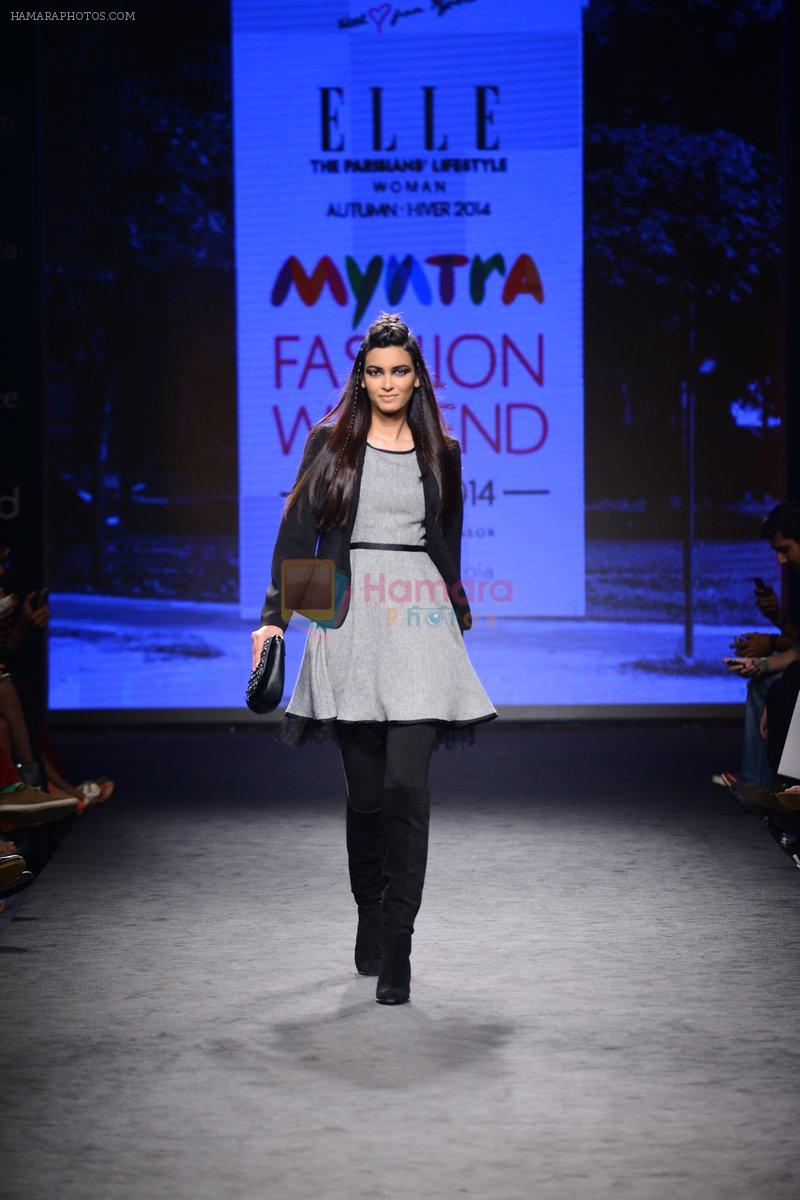 Diana Penty walk the ramp for Elle Show on day 3 of Myatra fashion week on 5th Oct 2014