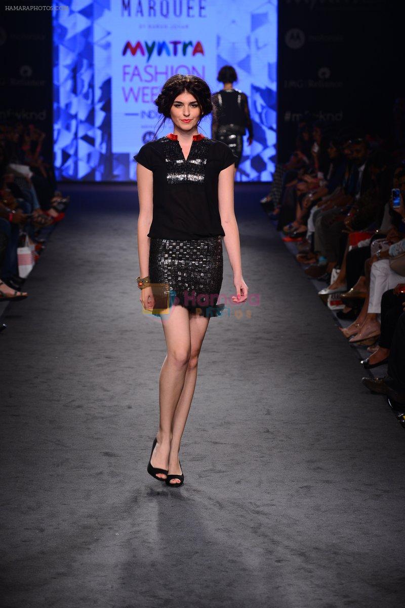 Model walks for Karan Johar's Vero Moda Marquee at Myntra fashion week ...