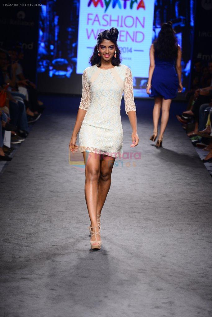 Model walk the ramp on day 3 of Myntra fashion week in Mumbai on 5th Oct 2014