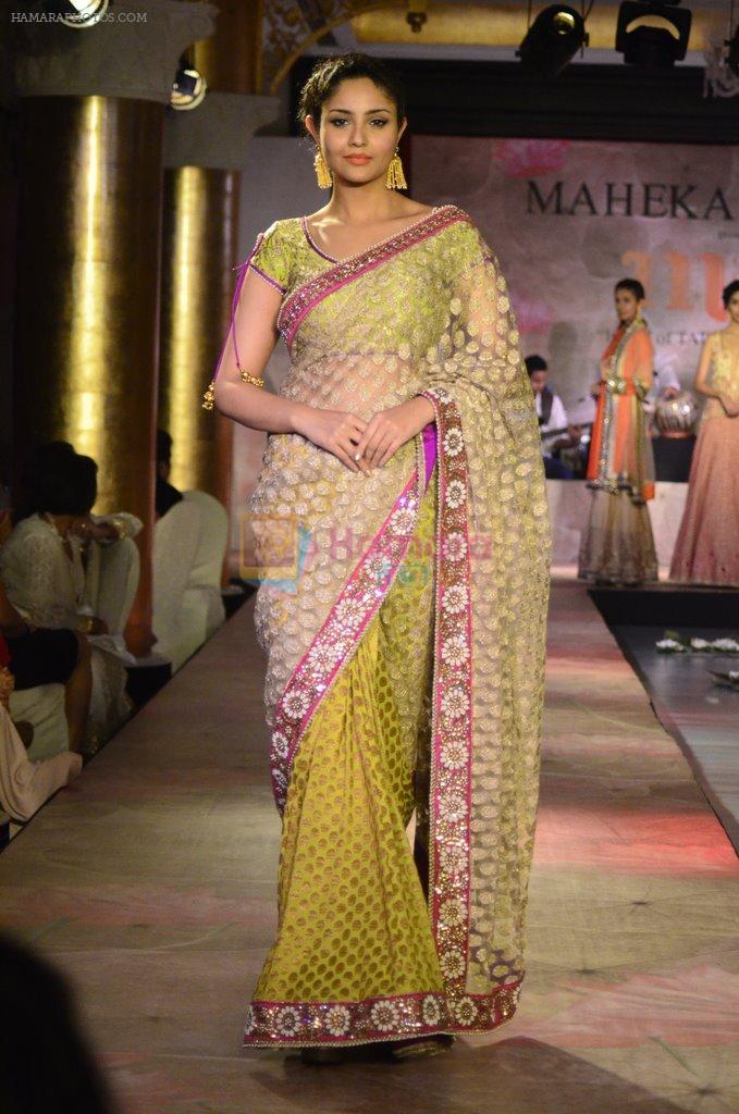 Model walks for Maheka Mirpuri's show for cancer cause in Taj Hotel, Mumbai on 6th Oct 2014