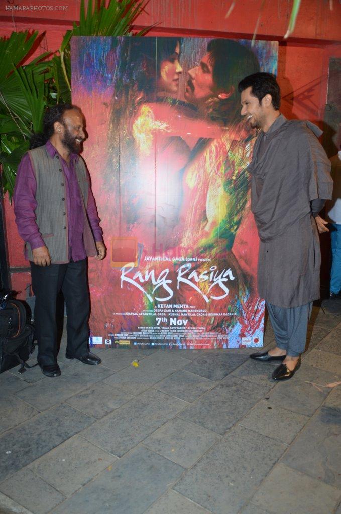 Randeep Hooda, Ketan mehta at Rang Rasiya fashion promotions in Ensemble on 7th Oct 2014