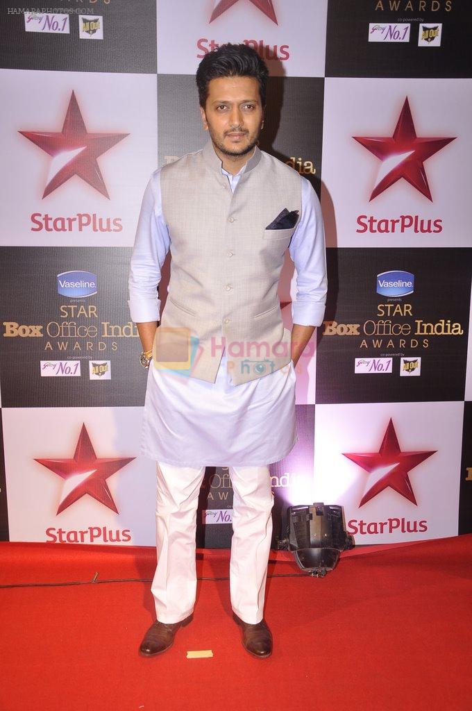 Riteish Deshmukh at Star Plus box Office Awards in Mumbai on 9th Oct 2014