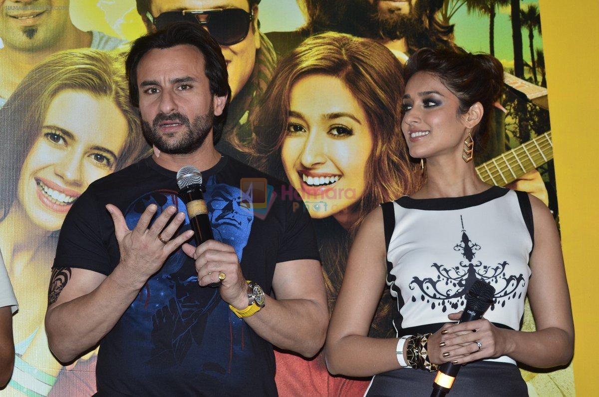 Saif Ali Khan, Ileana D'Cruz at Happy Ending movie lanch in Mumbai on 9th Oct 2014