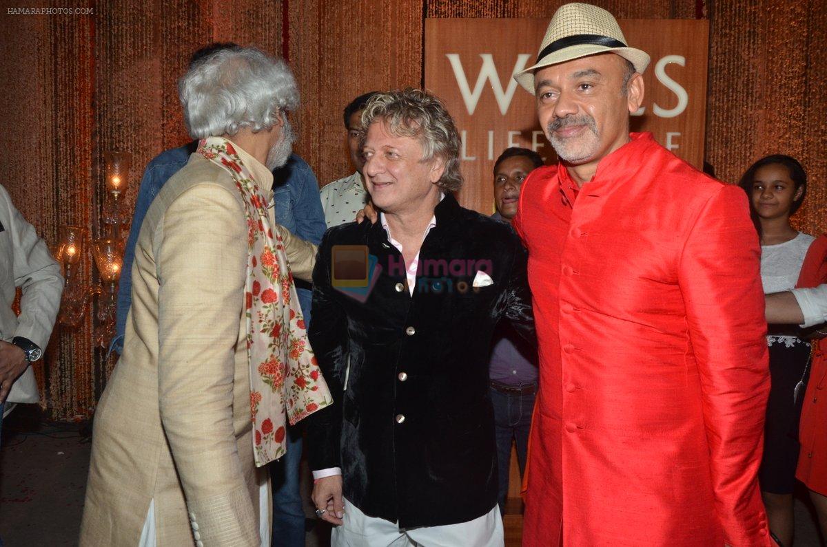Christian Louboutin on day 5 of wills Fashion Week for rohit bal show on 12th Oct 2014