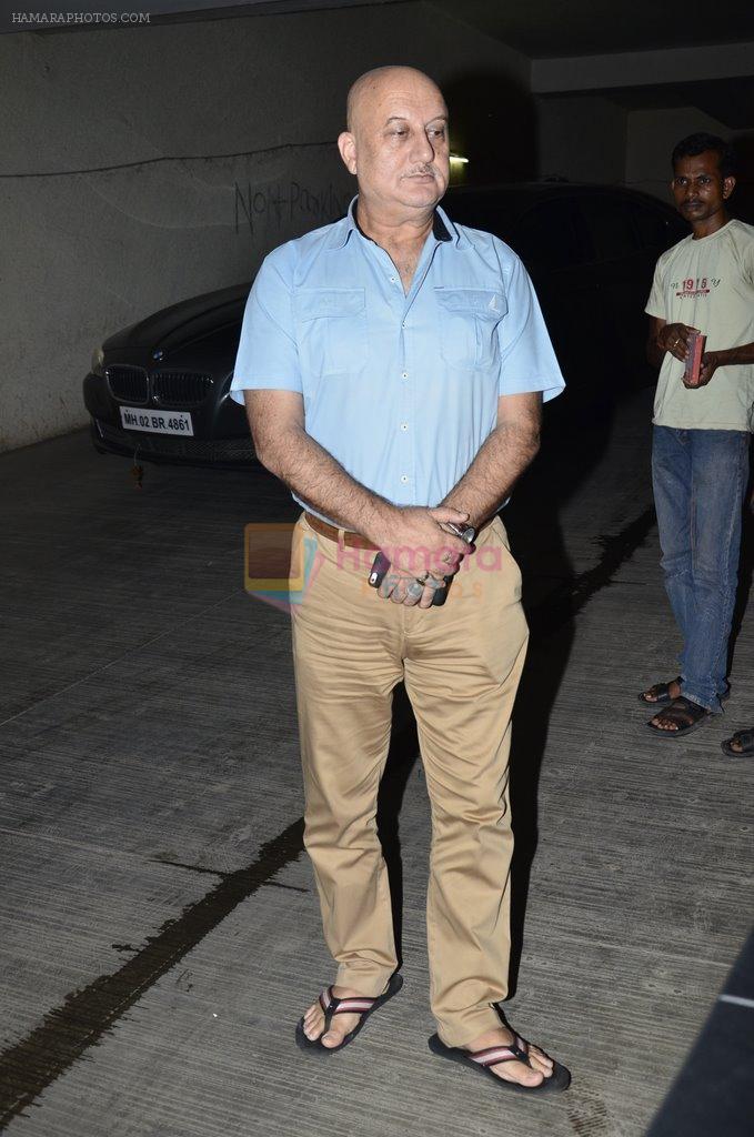 Anupam Kher at Ekkees Toppon Ki Salaami screening in Lightbox, Mumbai on 13th Oct 2014