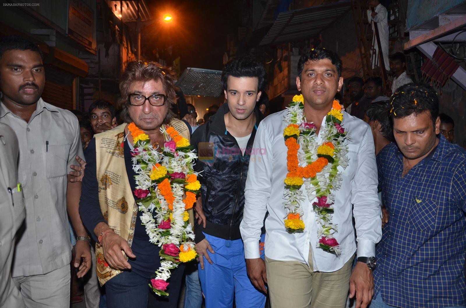 Aslam Shaikh with Amir Ali and Shakti Kapoor  in support of the Malad West candidate Aslam Shaikh