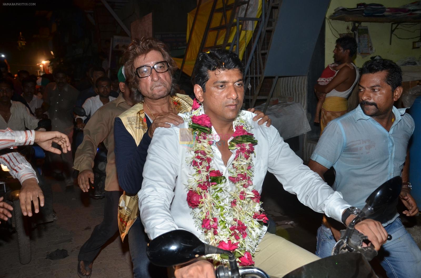 Shakti Kapoor  in support of the Malad West candidate Aslam Shaikh