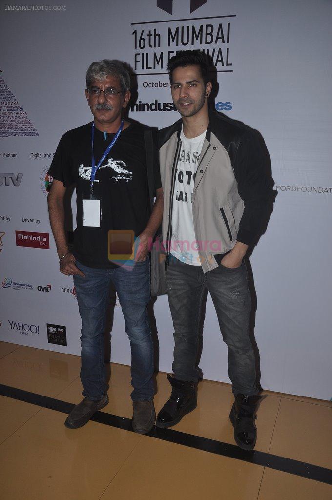 Varun Dhawan at Day 2 of 16th Mumbai Film Festival (MAMI) on 15th Oct 2014