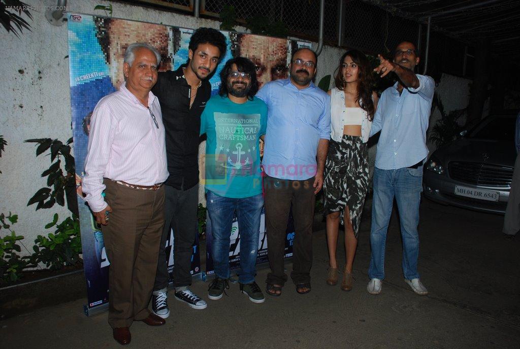 Pritam Chakraborty, Rohan Sippy, Ramesh Sippy, Rhea Chakraborty at Sonali Cable screening in Sunny Super Sound, Mumbai on 15th Oct 2014