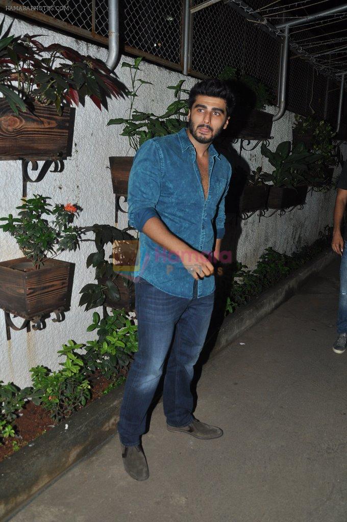 Arjun Kapoor snapped at Hollywood screening in Sunny Super Sound on 17th Oct 2014
