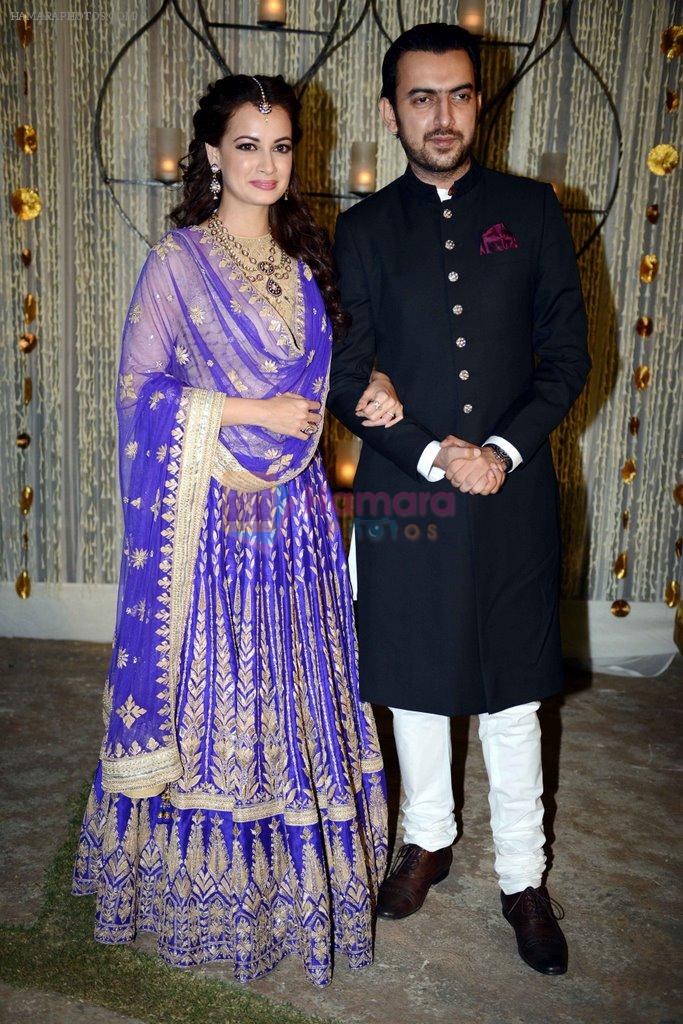 Dia Mirza & Sahil Sangha Engagement on 17th Oct 2014