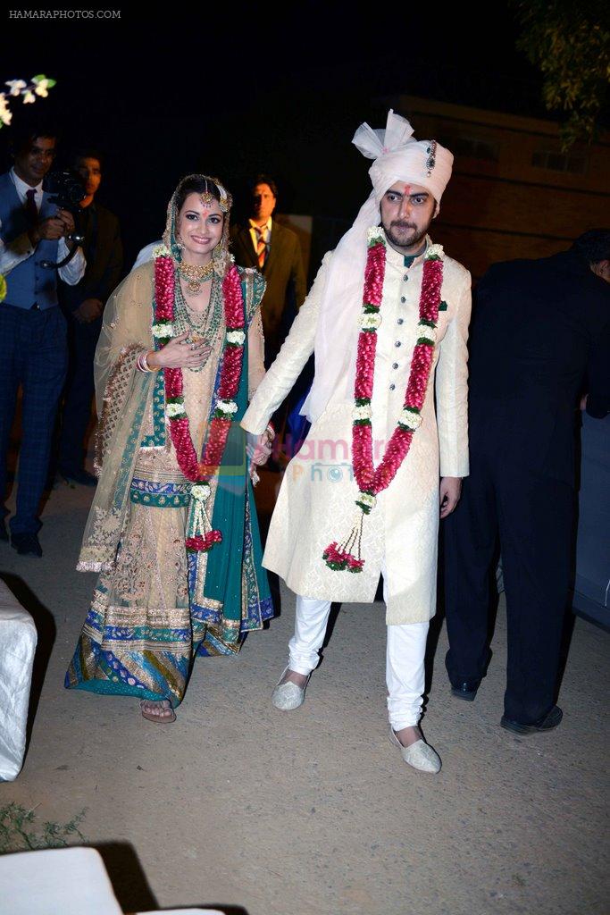 Dia Mirza and Sahil Sangha Wedding at Rosha Farms,Silver Oaks farm estate Ghitorni MG Road, new delhi on 18th Oct 2014