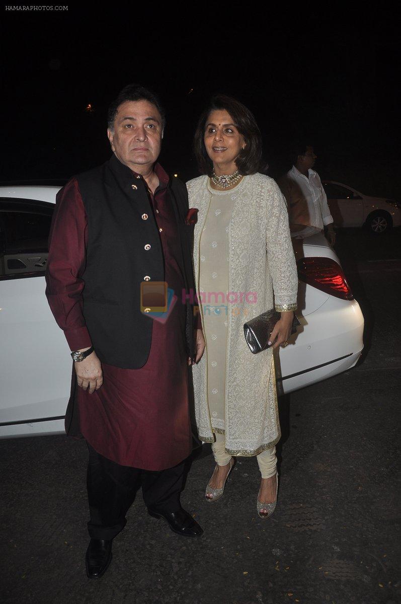 Rishi kapoor, Neetu Singh at Ekta Kapoor's Diwali Bash in Mumbai on 22nd Oct 2014