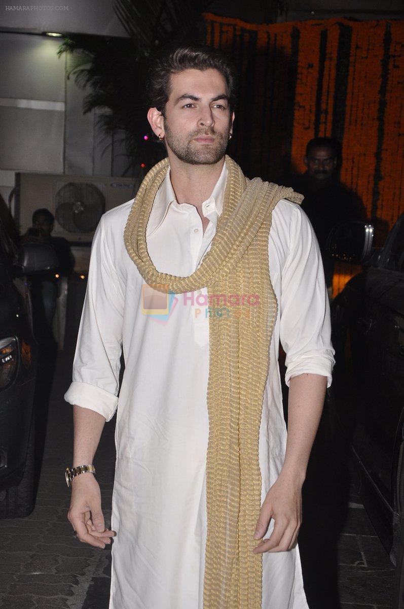 Neil Mukesh at Amitabh Bachchan and family celebrate Diwali in style on 23rd Oct 2014