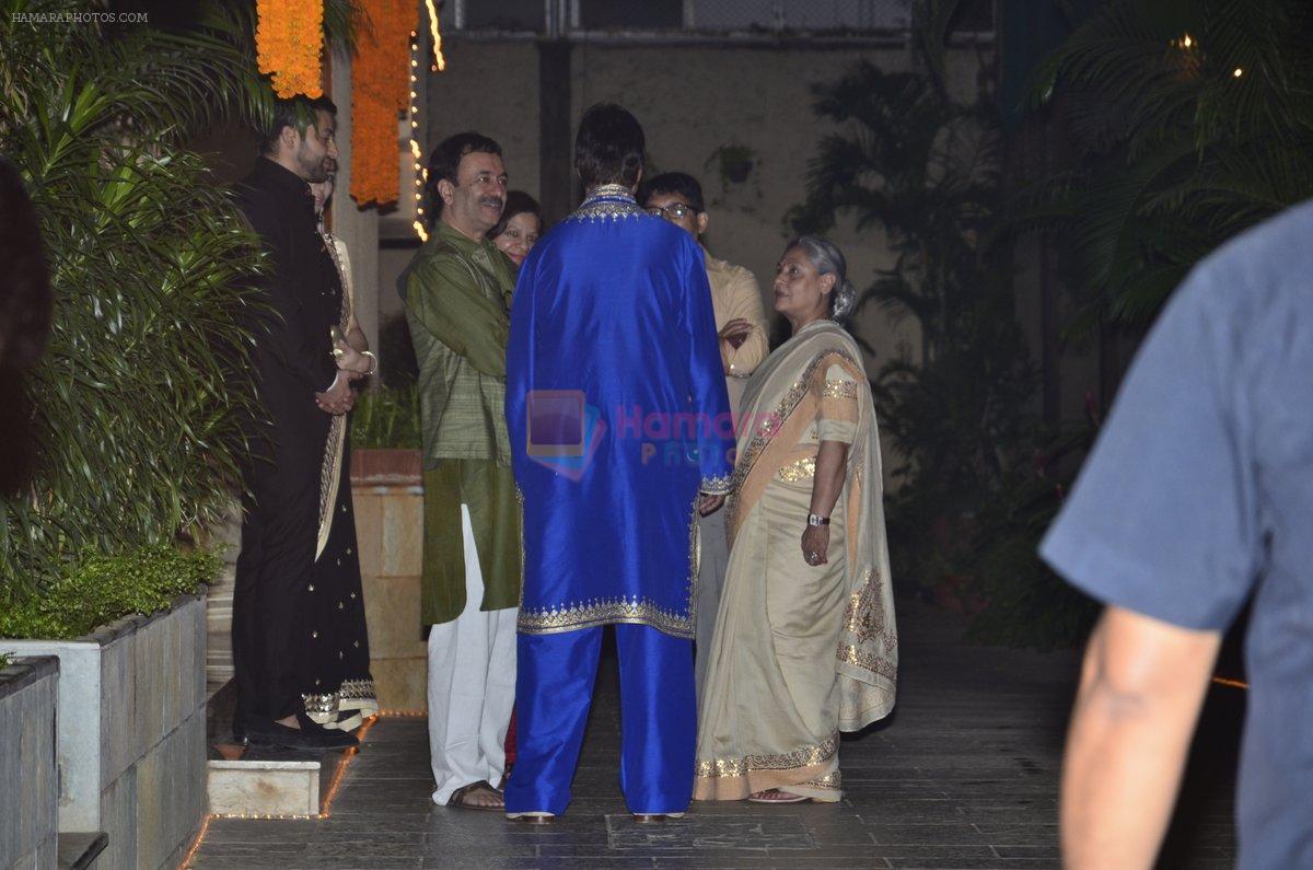Amitabh Bachchan and family celebrate Diwali in style on 23rd Oct 2014