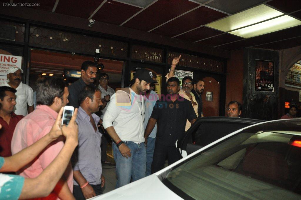 Abhishek Bachchan snapped at Gaiety Galaxy in Mumbai on 26th Oct 2014