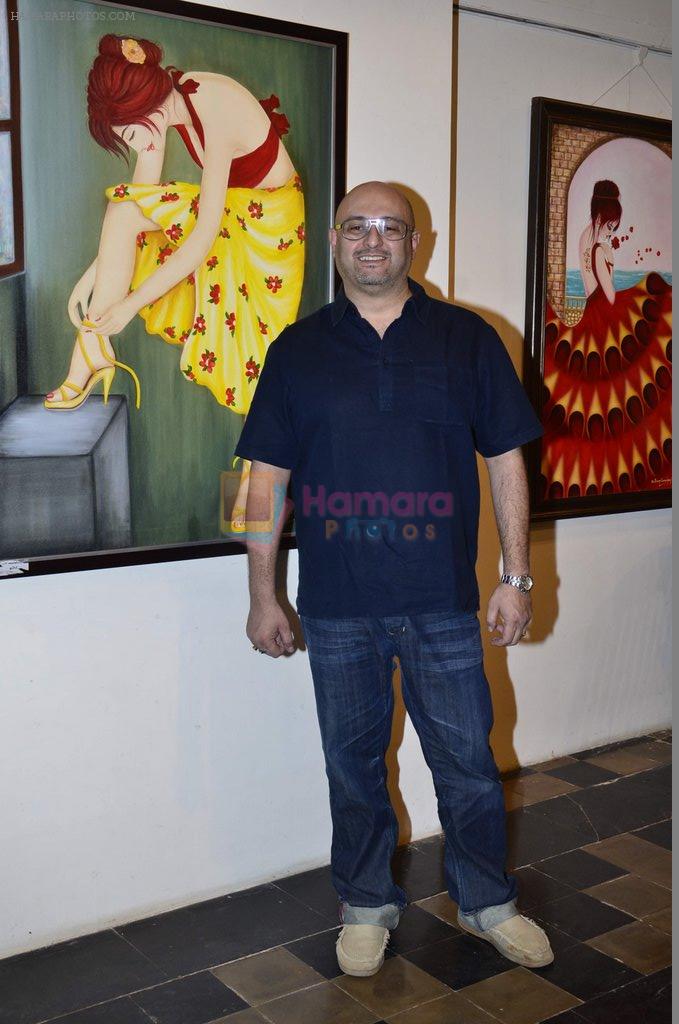 at Dr.Seema Chaudhary & Nitin Chaudhary's art show inauguration in Prince of Vales on 26th Oct 2014