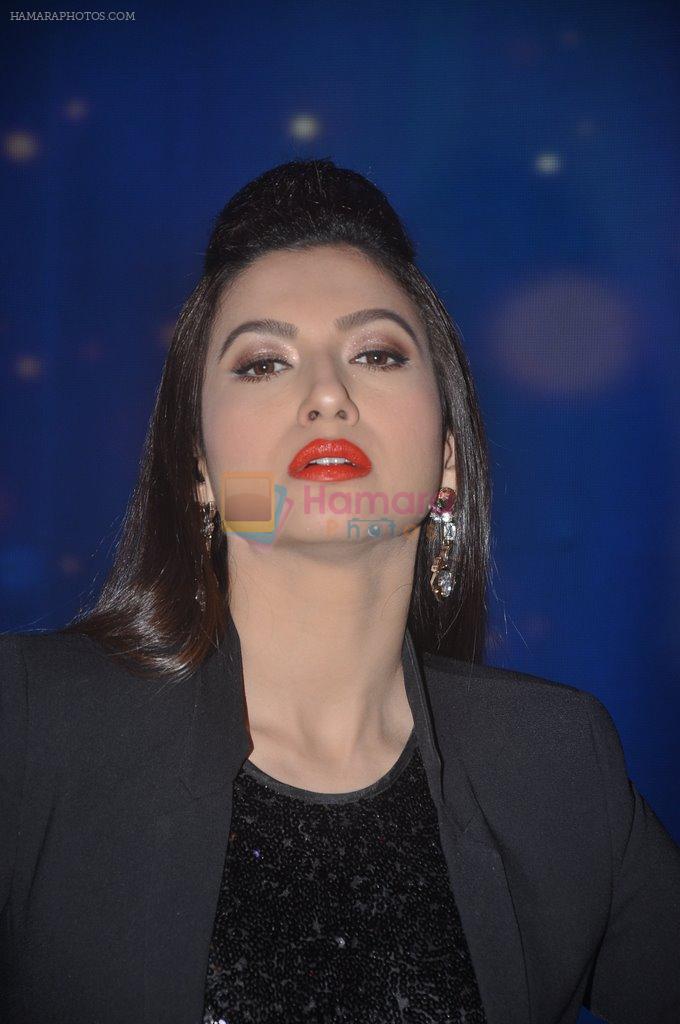 Gauhar Khan on the sets of India's Raw Star on Star Plus in Filmcity, Mumbai on 27th Oct 2014