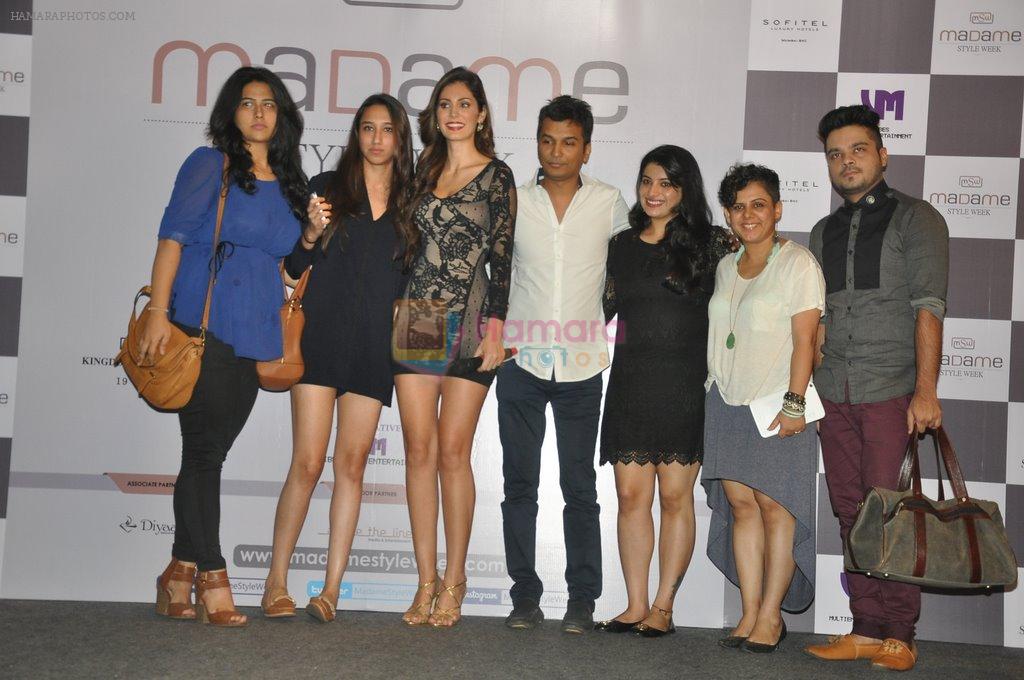 Bruna Abdullah, Vikram Phadnis at Madame Style Week announcement in Bandra, Mumbai on 28th Oct 2014