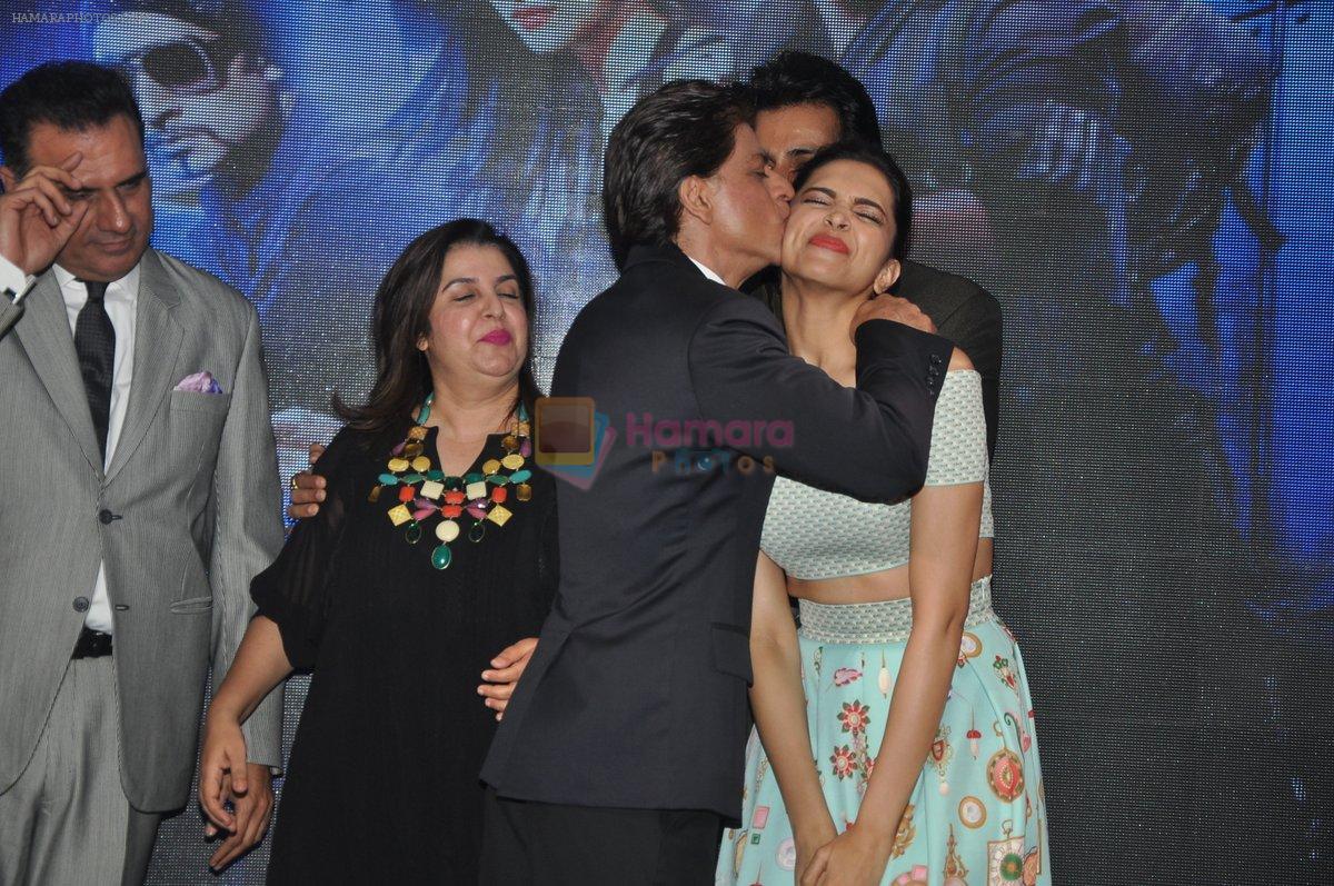 Sonu Sood, Shah Rukh Khan, Farah Khan, Boman Irani, Deepika Padukone at Sharabi song launch from movie happy new year in Mumbai on 28th Oct 2014