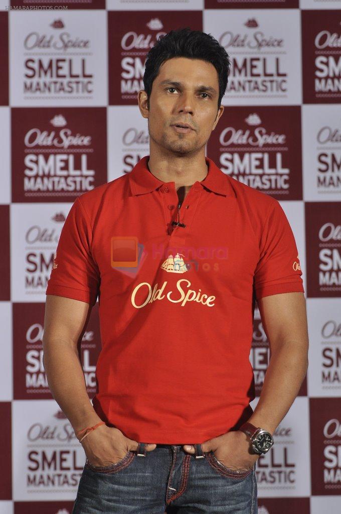 Randeep Hooda go red as they promote Old Spice in ITC Parel, Mumbai on 29th Oct 2014
