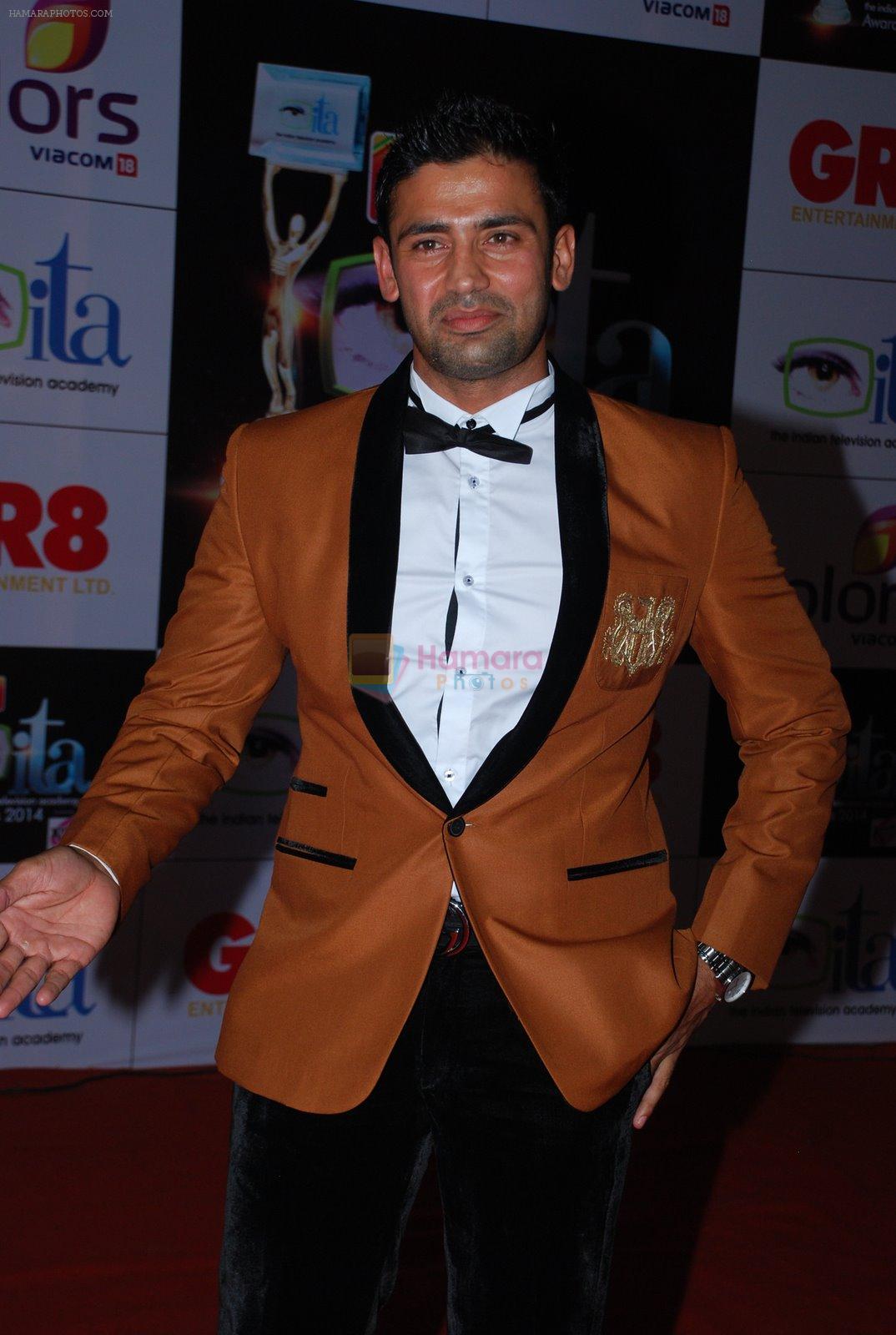 Sangram Singh at ITA Awards red carpet in Mumbai on 1st Nov 2014